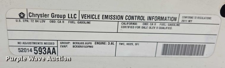 image for item FI0722 2011 Dodge Journey R/T van