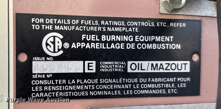 image for item FI1521 2004 Reznor RA140 waste oil heater