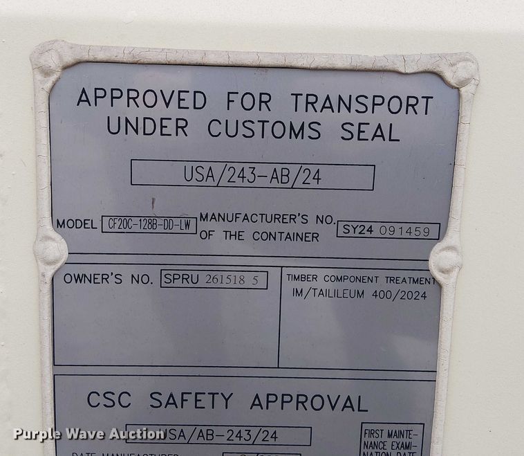 image for item FK0739 CF20C-128B-DD-LW shipping container