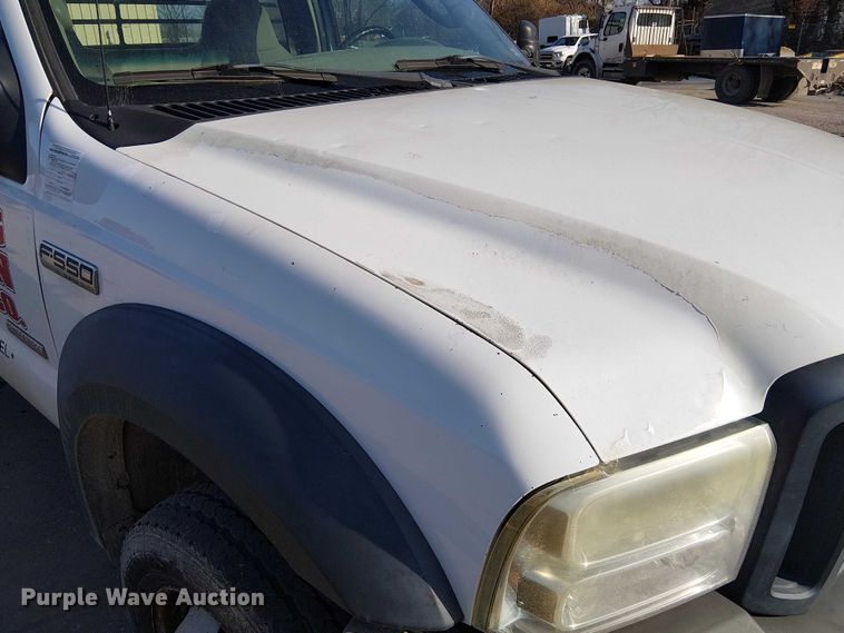 image for item FK0802 2007 Ford F550 flatbed truck