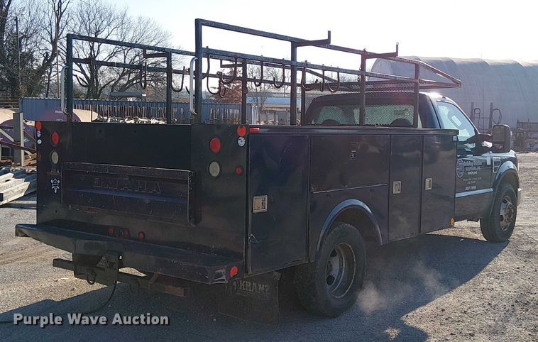 image for item FK0803 2008 Ford F350 Super Duty utility bed pickup truck