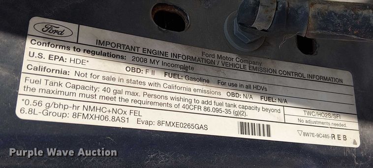 image for item FK0803 2008 Ford F350 Super Duty utility bed pickup truck