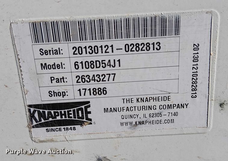 image for item FK0817 Knapheide 6108D54J1 pickup utility bed