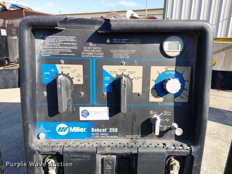 image for item FK0821 Miller Bobcat 250 welder/generator