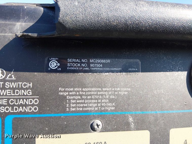 image for item FK0821 Miller Bobcat 250 welder/generator