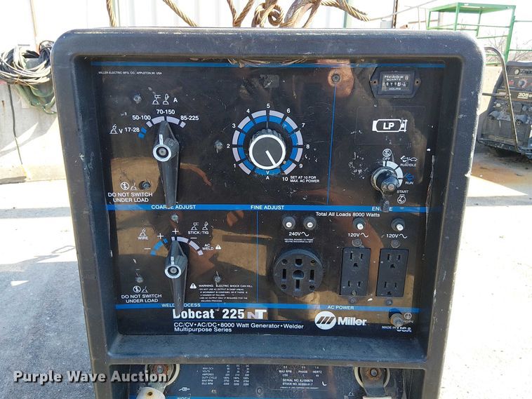 image for item FK0822 Miller Bobcat 225 welder/generator