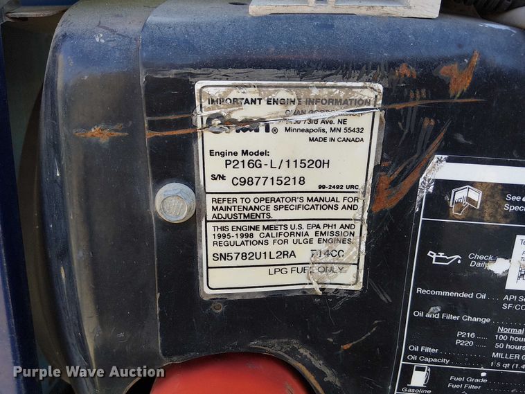 image for item FK0822 Miller Bobcat 225 welder/generator