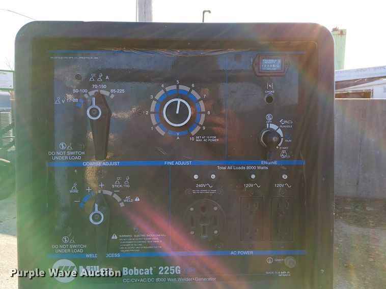 image for item FK0823 Miller Bobcat 225G welder/generator