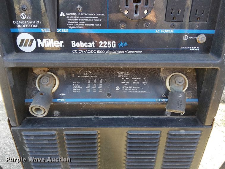 image for item FK0823 Miller Bobcat 225G welder/generator