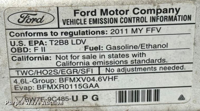 image for item HI9366 2011 Ford Crown Victoria Police Interceptor 