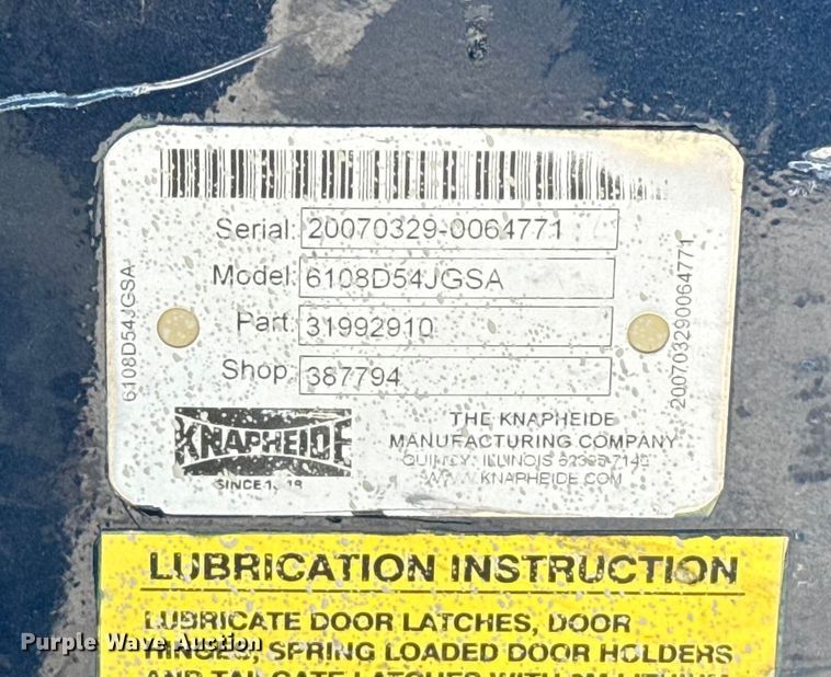 image for item HI9374 2008 Ford F350 Super Duty Crew Cab utility bed pickup truck