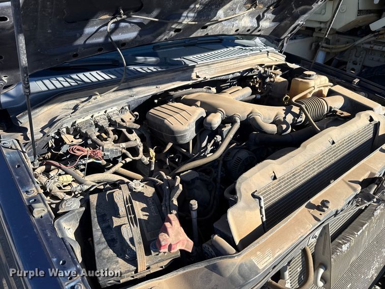 image for item HI9374 2008 Ford F350 Super Duty Crew Cab utility bed pickup truck