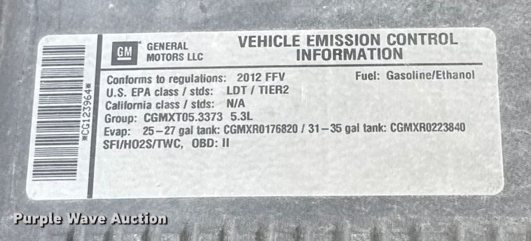 image for item HI9375 2012 Chevrolet Silverado 1500 Crew Cab pickup truck