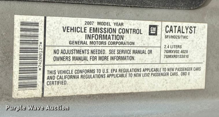 image for item HI9376 2007 Pontiac G6 