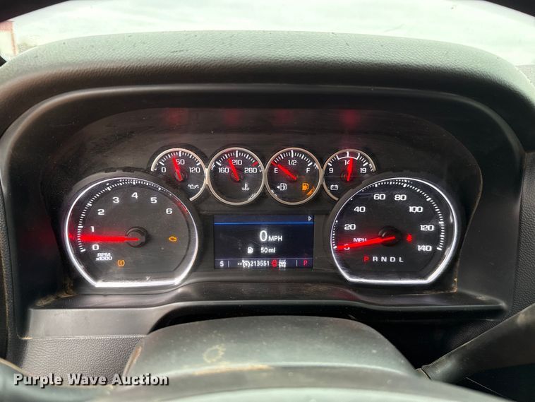 image for item HI9397 2021 Chevrolet Silverado 2500HD Crew Cab flatbed pickup truck