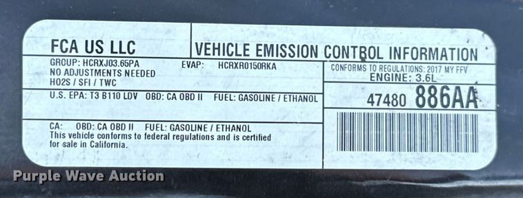 image for item HI9403 2017 Dodge Grand Caravan handicap accessible van