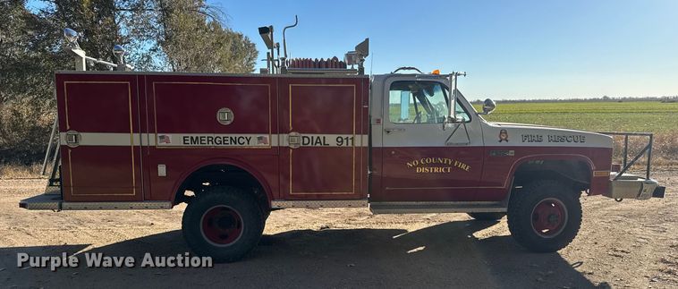 image for item NA9879 1983 GMC Sierra Classic 3500 brush fire truck