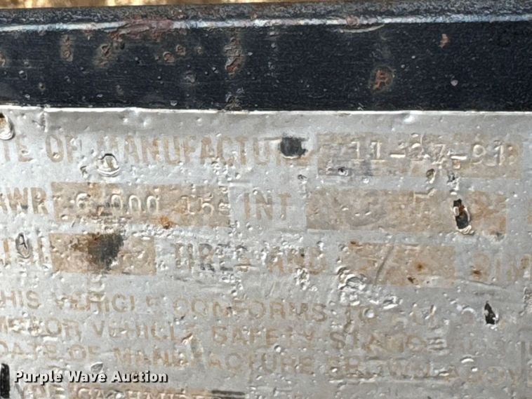 image for item NA9925 1991 Car Hauler Utility trailer