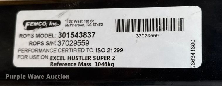 image for item NA9964 Hustler Super 104 ZTR lawn mower