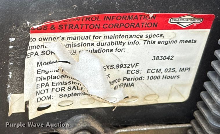 image for item NA9964 Hustler Super 104 ZTR lawn mower