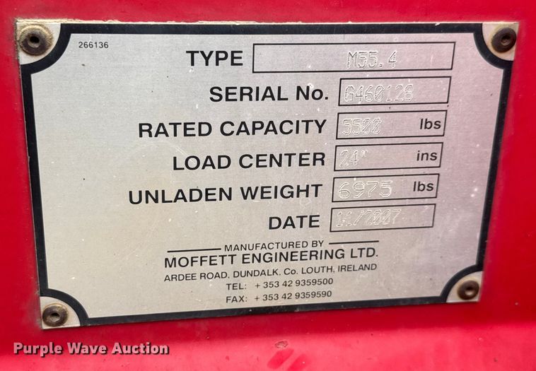 image for item NA9967 2007 Moffett M55.4 forklift