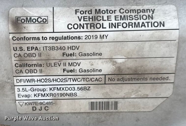 image for item NB9018 2019 Ford Transit 350 van