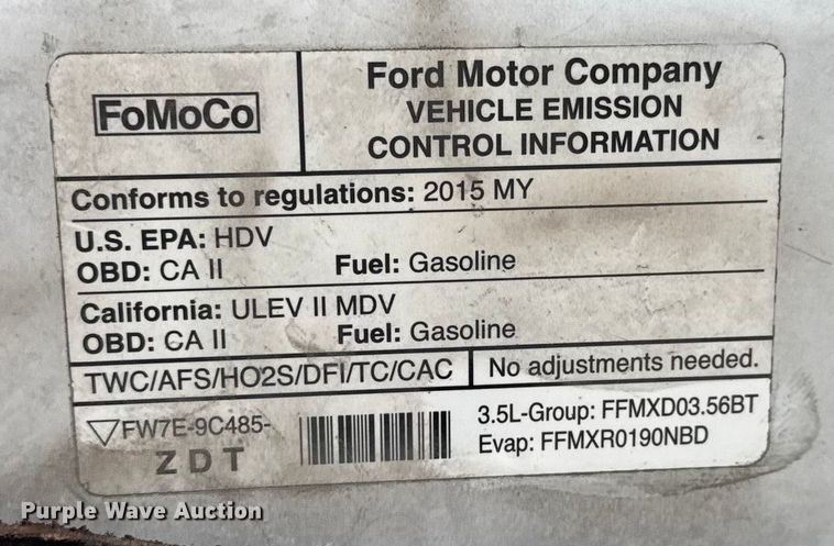 image for item NB9019 2015 Ford Transit 350 van