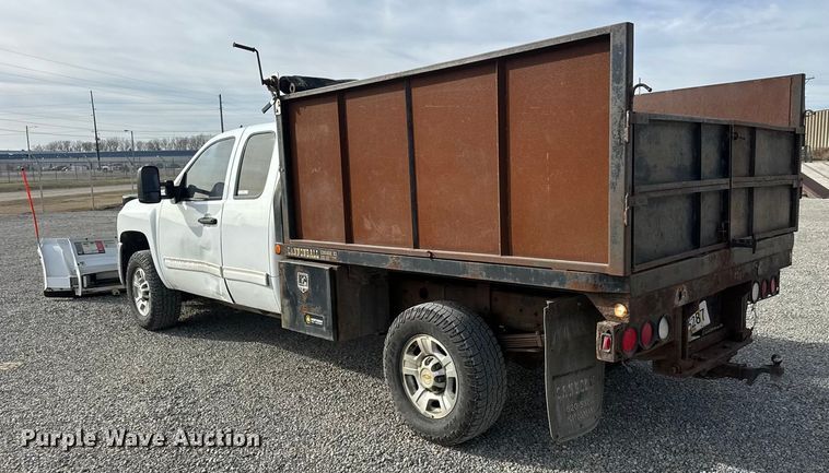 image for item NB9028 2010 Chevrolet Silverado 2500 Ext. Cab dump flatbed truck