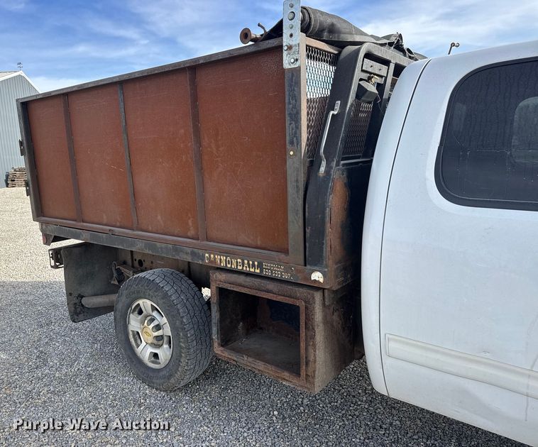 image for item NB9028 2010 Chevrolet Silverado 2500 Ext. Cab dump flatbed truck