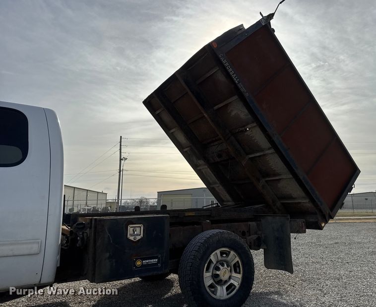 image for item NB9028 2010 Chevrolet Silverado 2500 Ext. Cab dump flatbed truck