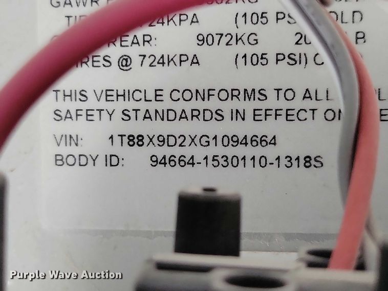 image for item NO9804 2016 Thomas school bus