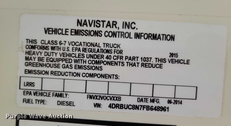 image for item NO9805 2015 IC school bus