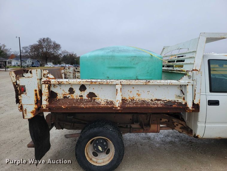 image for item NO9808 1999 Chevrolet K3500 dump flatbed pickup truck