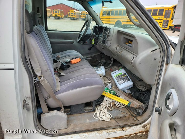 image for item NO9808 1999 Chevrolet K3500 dump flatbed pickup truck