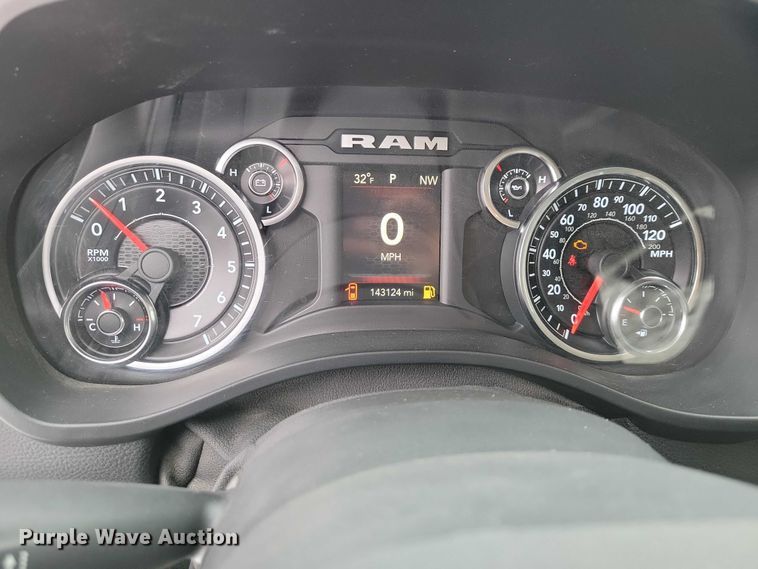 image for item NO9834 2020 Dodge 1500 Crew Cab pickup truck