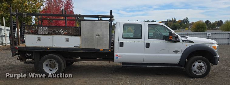 image for item YA1003 2015 Ford F550 Crew Cab flatbed truck