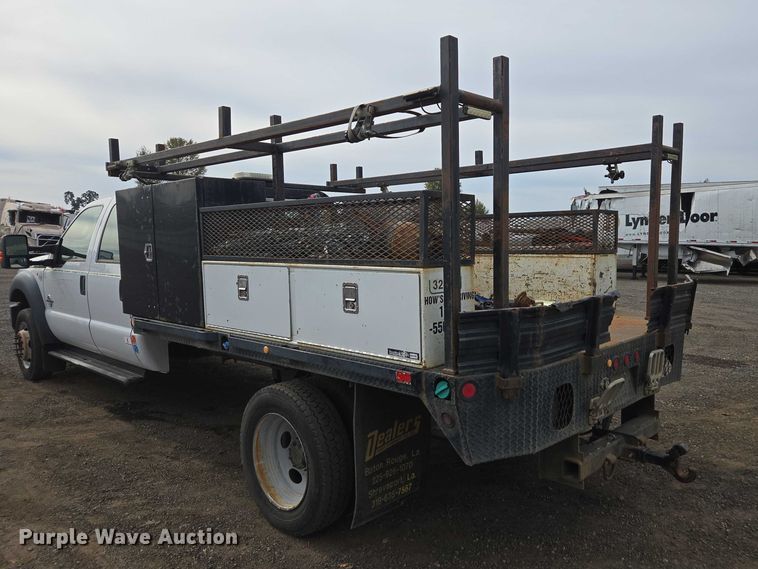 image for item YA1003 2015 Ford F550 Crew Cab flatbed truck