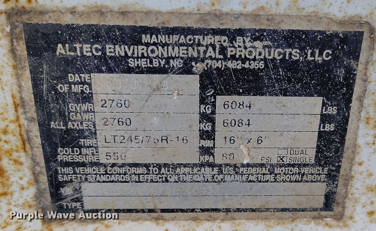 image for item YA1593 2008 Altec DC1217 wood chipper