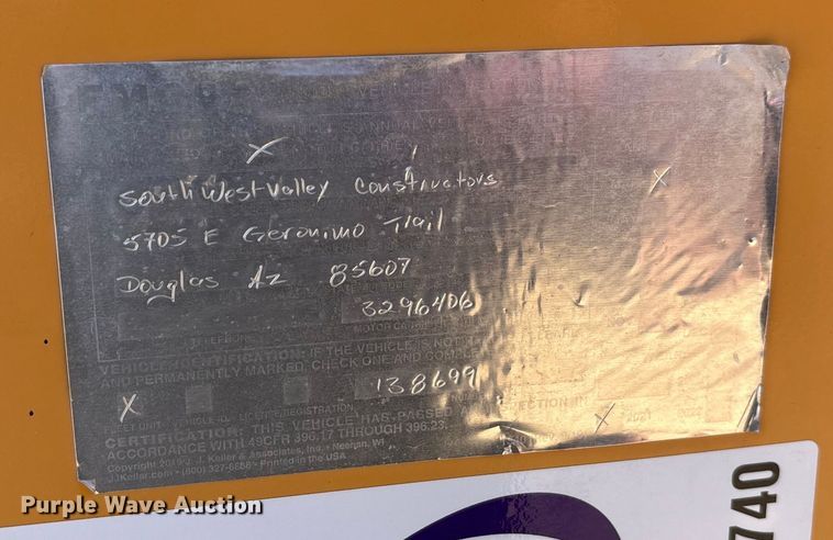 image for item DH8740 2001 Klein KPT-120 water tank