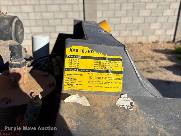 image for item DH8741 Atlas Copco XAS185KD air compressor