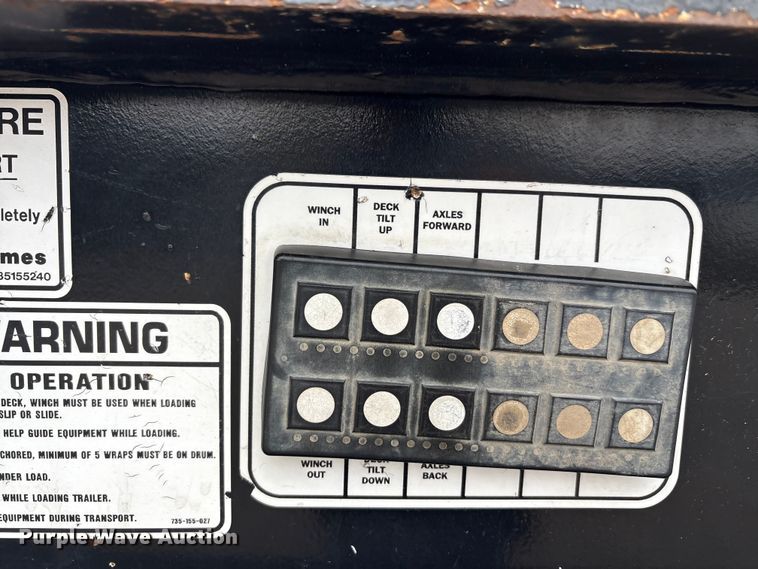 image for item DJ7918 2018 Trail king TA110SA drop tilt deck equipment trailer