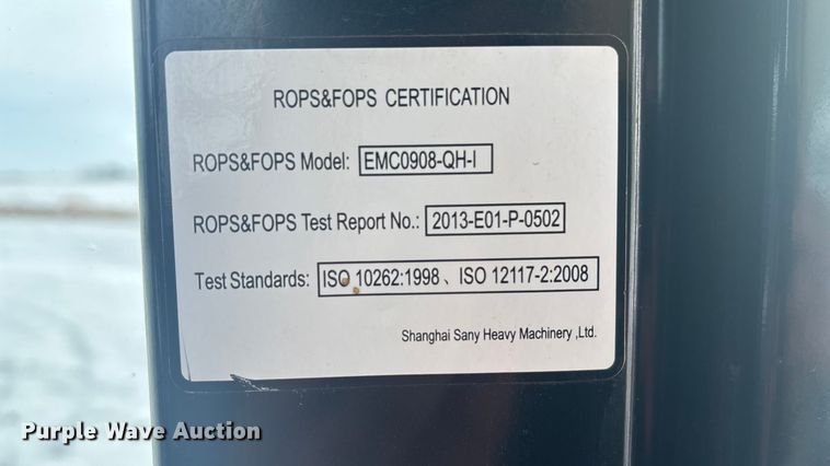 image for item DK0192 2019 Sany SY215C LC excavator