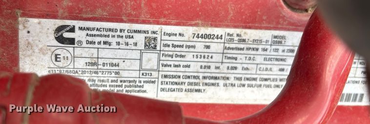 image for item DK0192 2019 Sany SY215C LC excavator