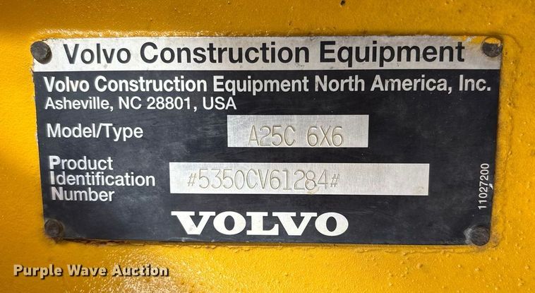 image for item DK0197 1998 Volvo A25C 6x6 articulated haul truck