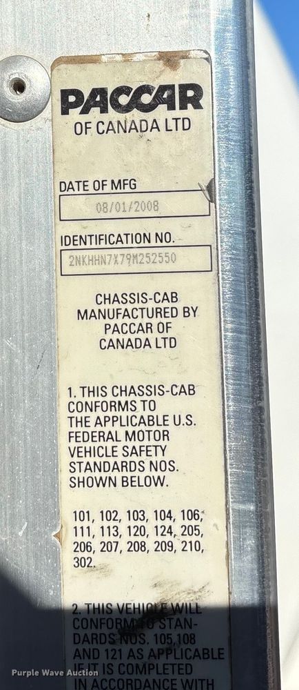 image for item DK0198 2009 Kenworth T370 water truck