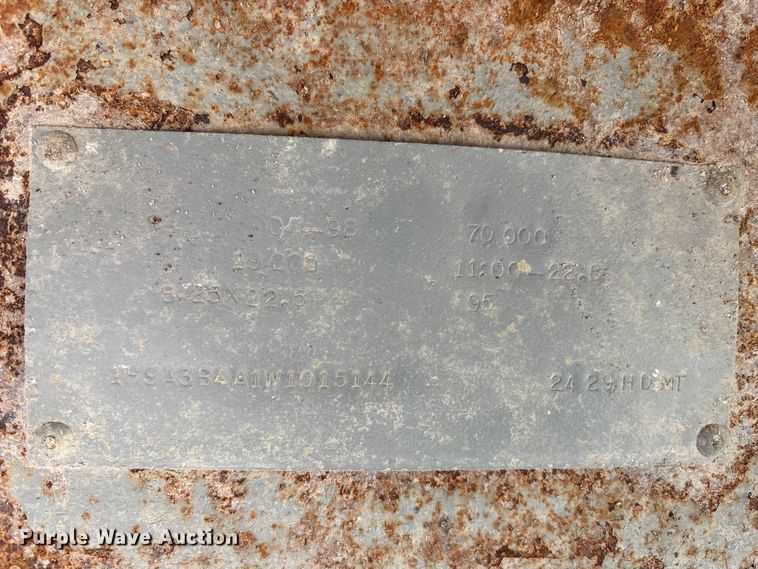 image for item DK0225 1998 Hibuilt end dump trailer