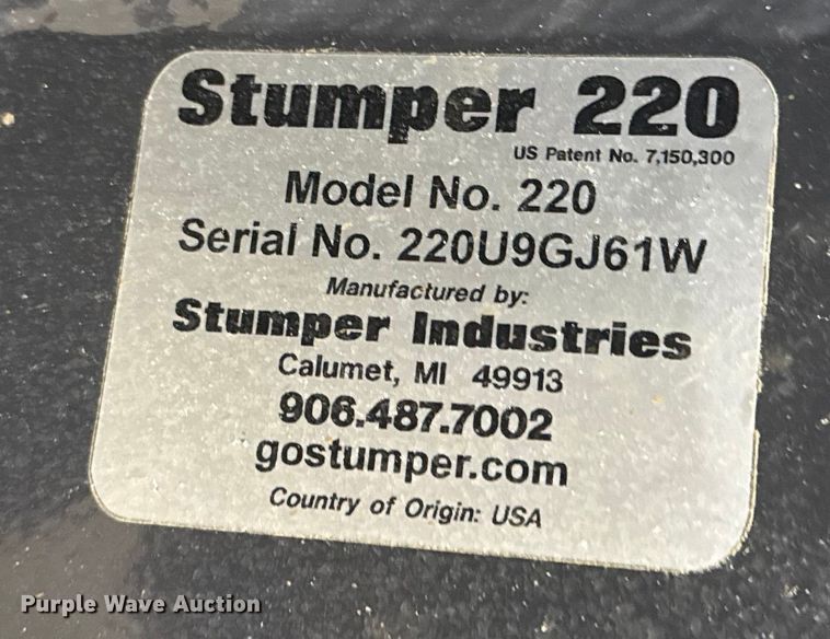 image for item DQ4157 Stumper 220HD compact utility loader stump grinder