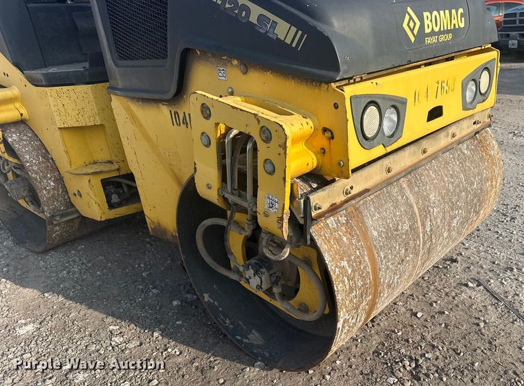 image for item DQ4168 2015 Bomag BW 120 SL double drum vibratory roller