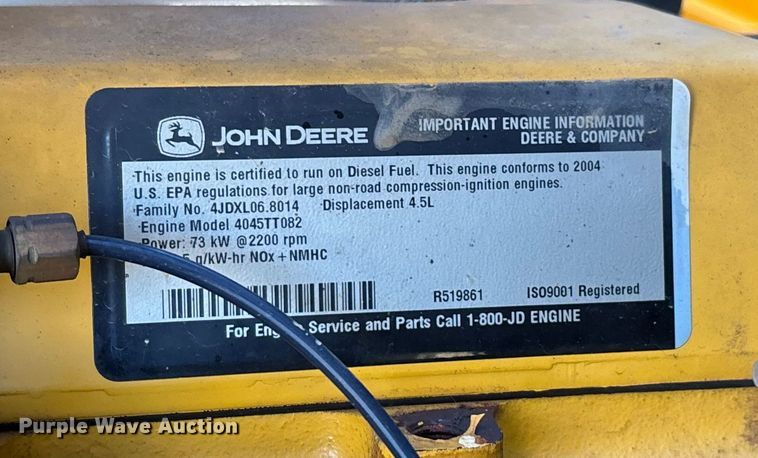 image for item DT0002 2004 John Deere 410G backhoe