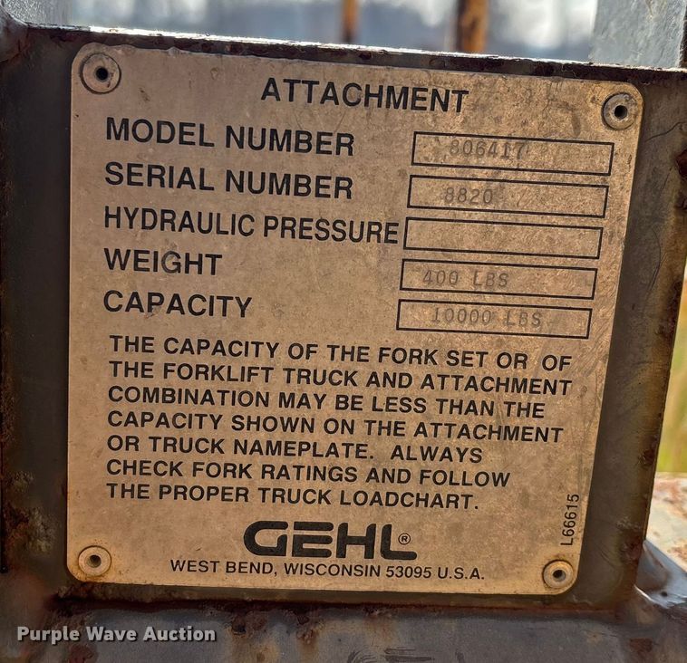 image for item DT0004 1998 Gehl DL-6H 40 telehandler